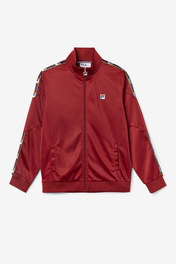 Fila Jacket Carson Track Mens Red - India VPM-241306